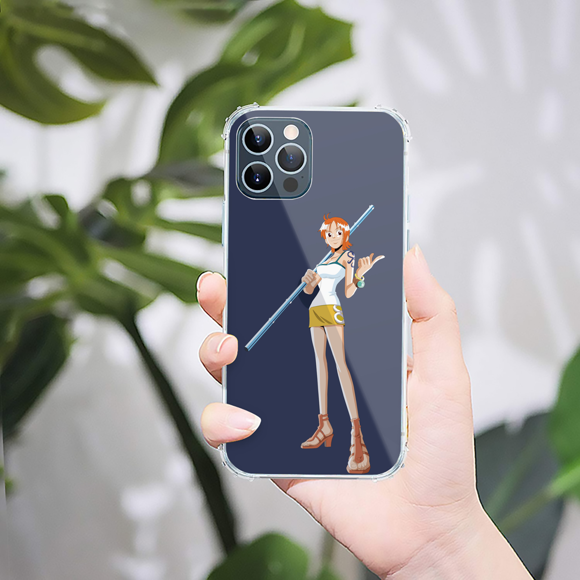 （画像用） ワンピース ナミ ONE PIECE Nami 【iPhone 12シリーズ対応】透明スマホケース（クリアソフトケース）